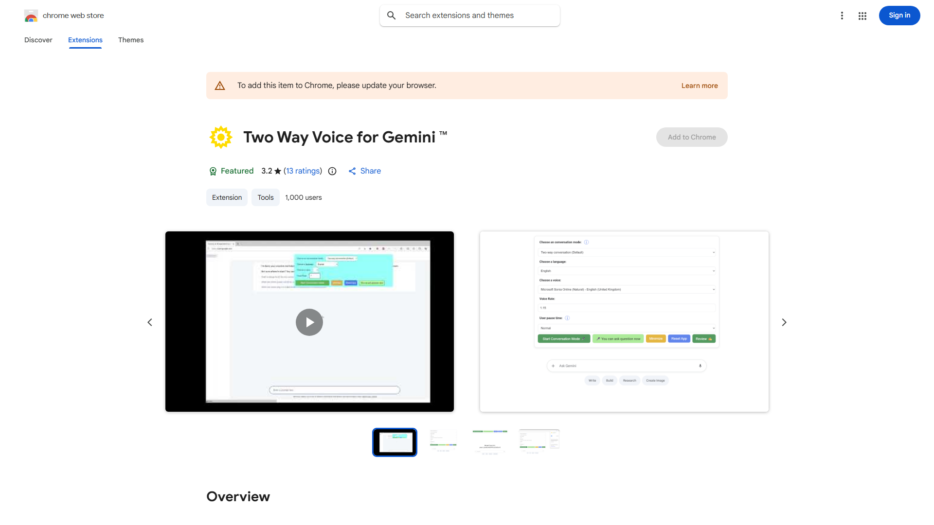 Google Bard Voice Extension