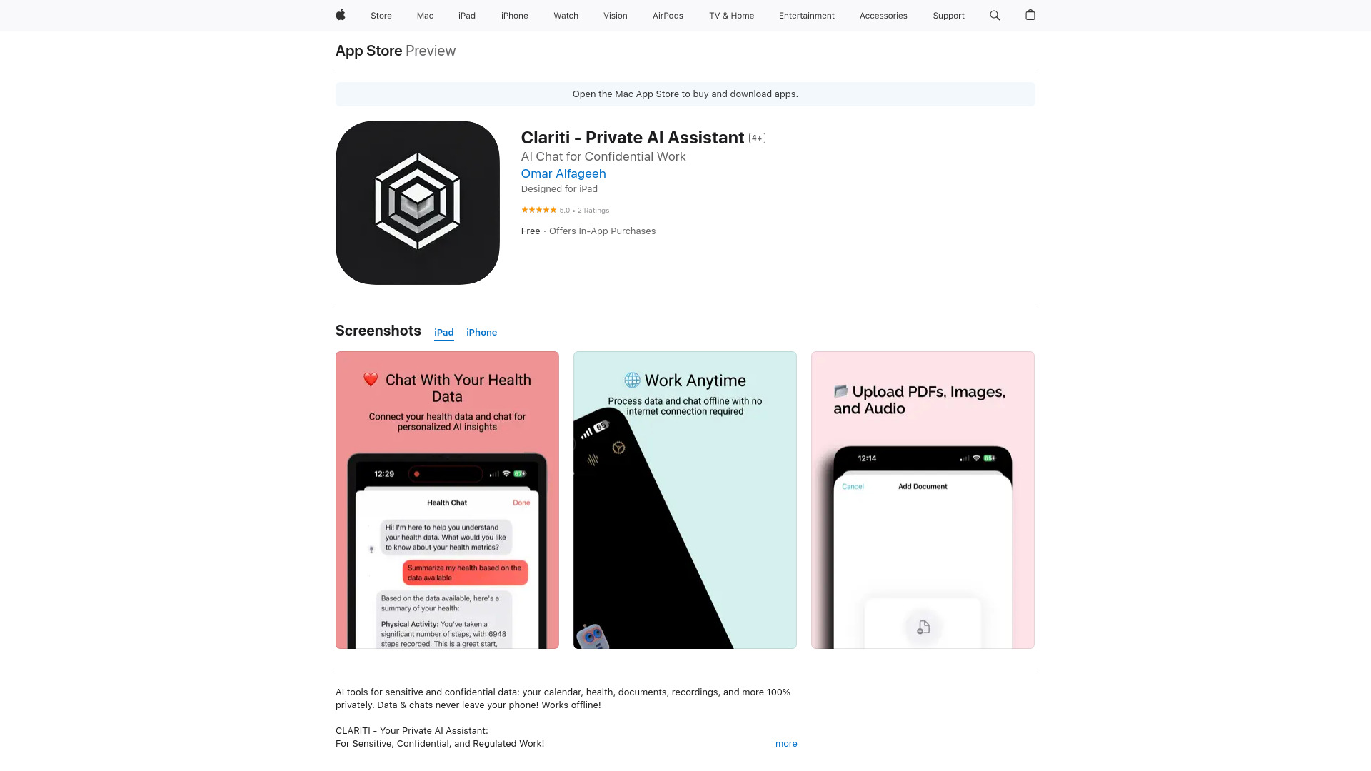 Clariti: AI Privately