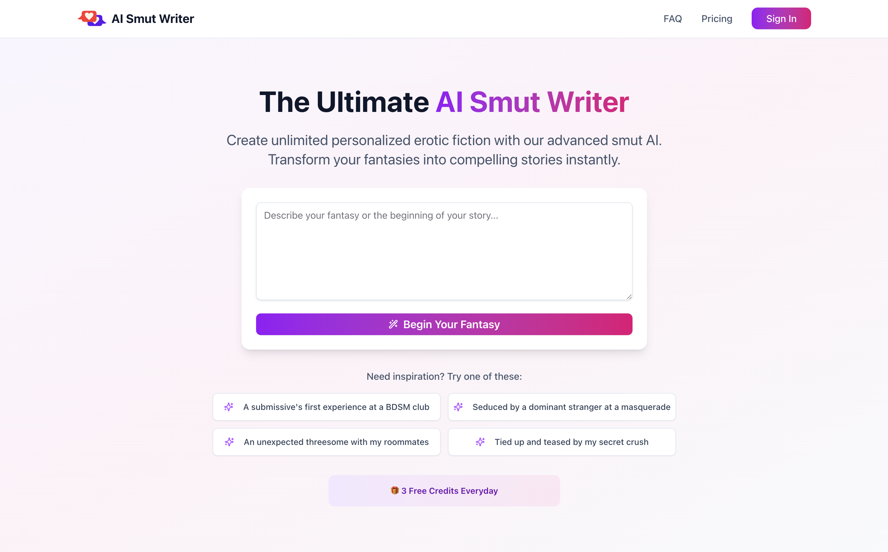 AI Smut Writer