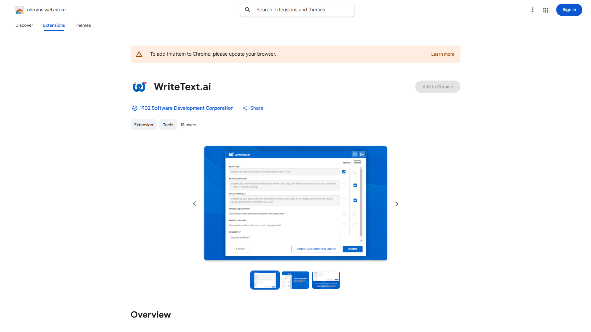 WriteText.ai Browser Extension