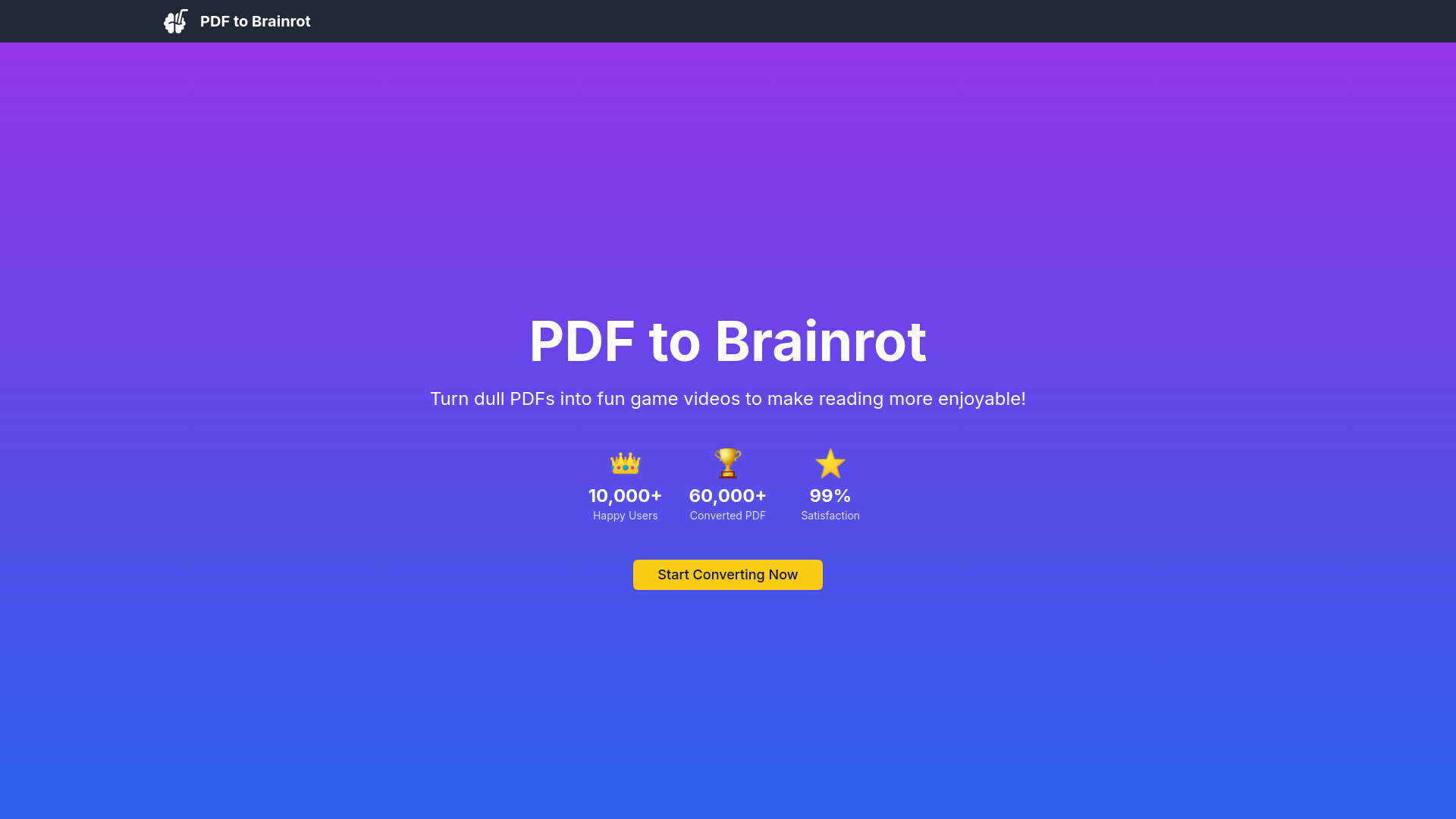 PDF to Brainrot
