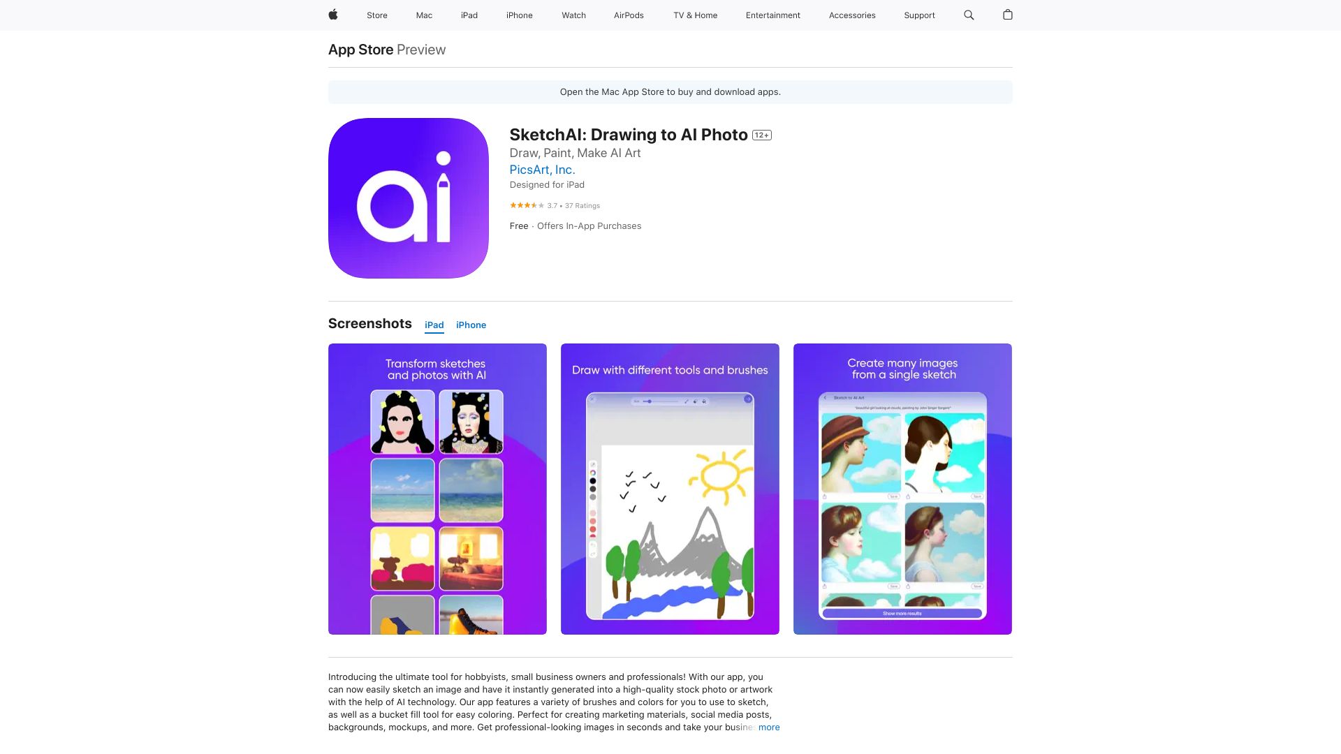 SketchAI: Drawing to AI Photo