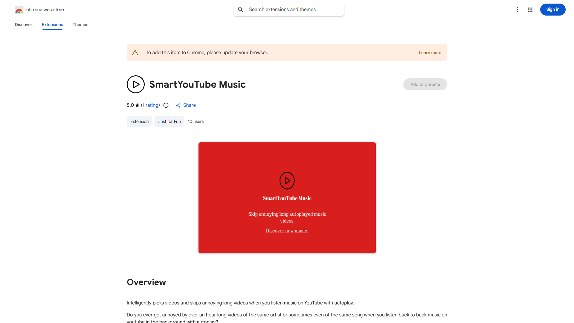 YouTube Autoplay with Smart Skip