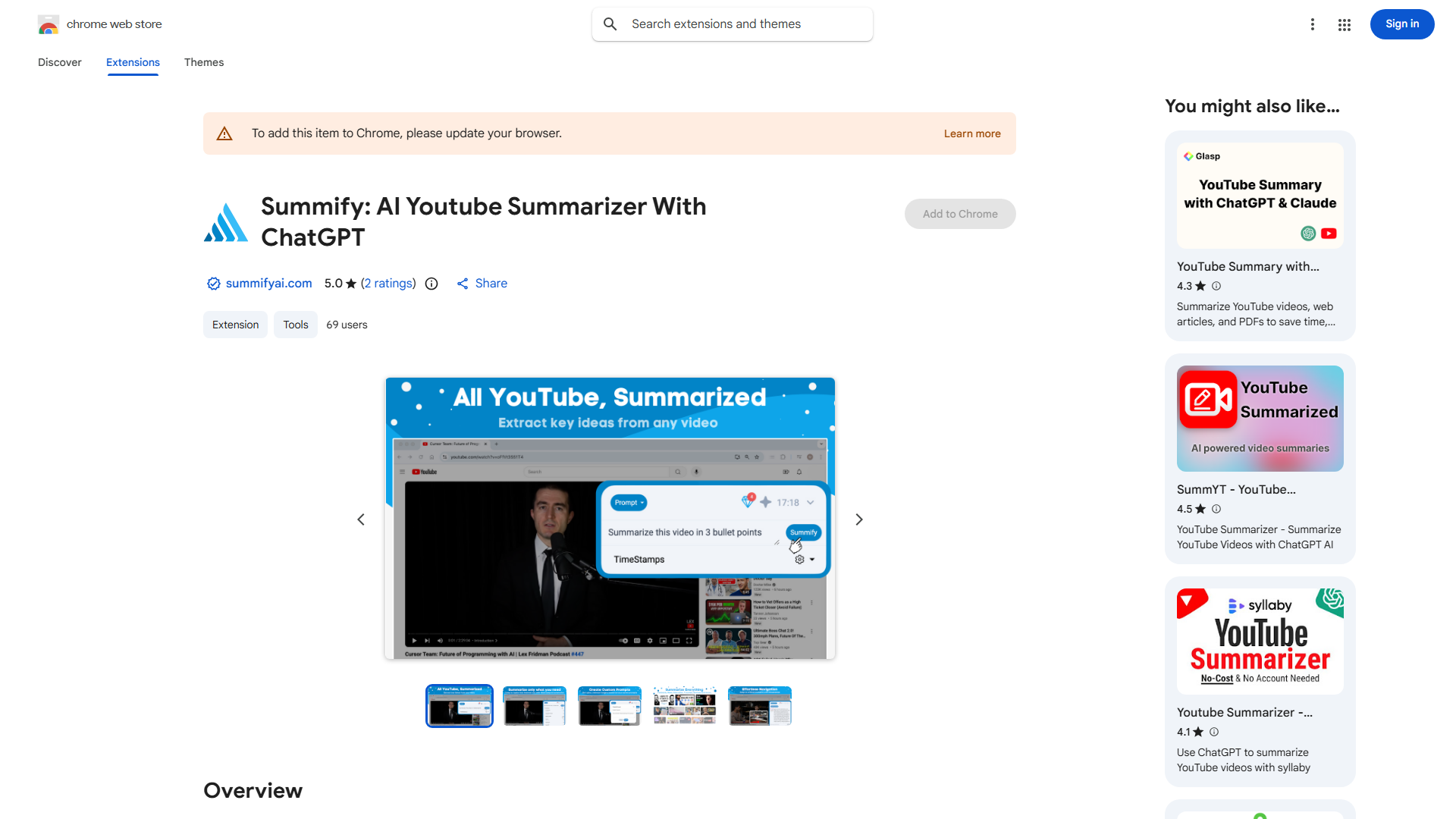 YouTube Video Summarizer