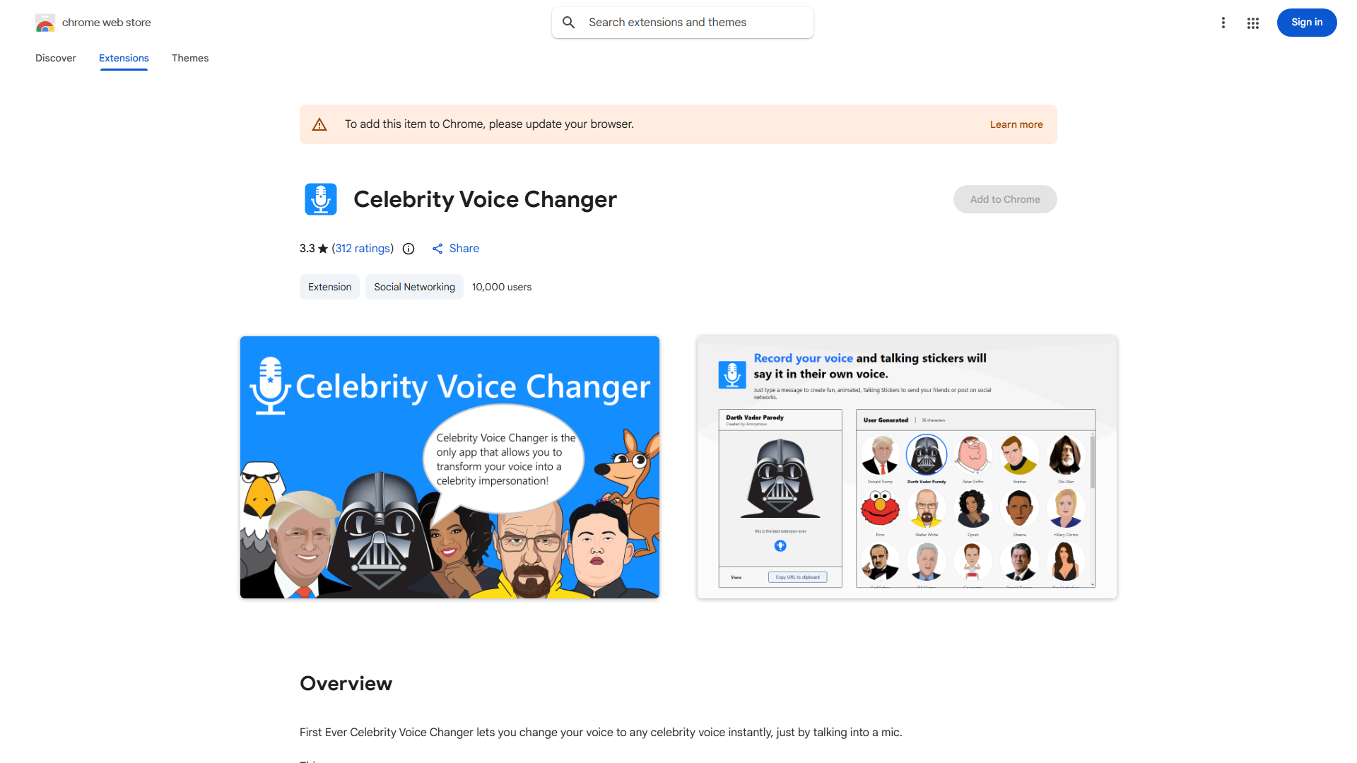 First Ever Celebrity Voice Changer