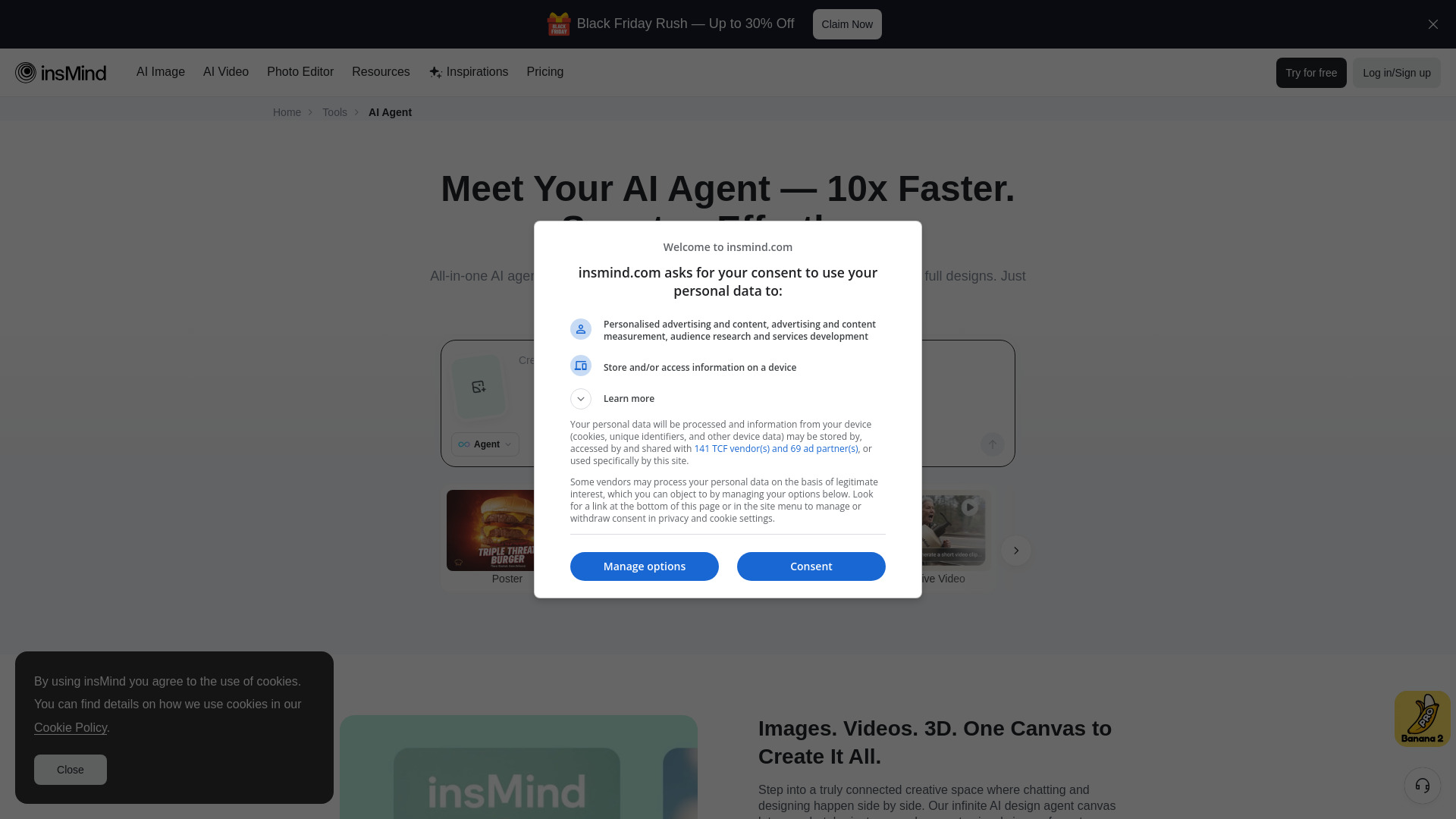 insMind AI Agent