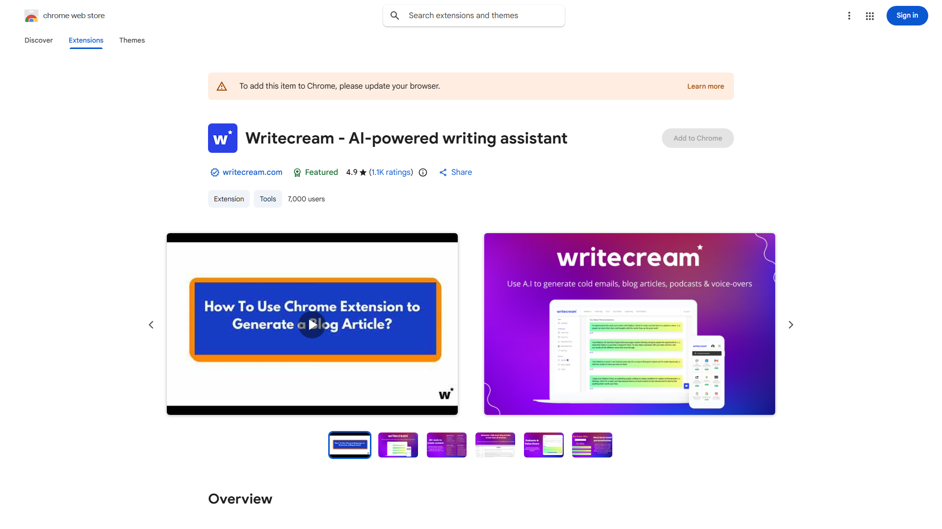 Writecream