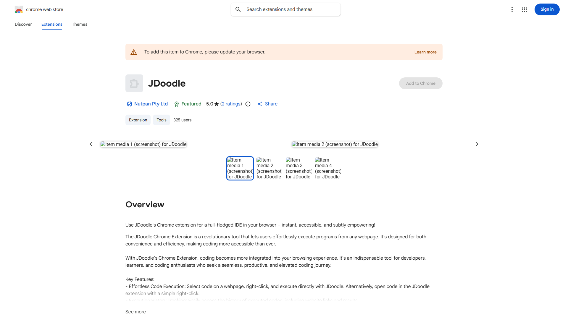 JDoodle Chrome Extension