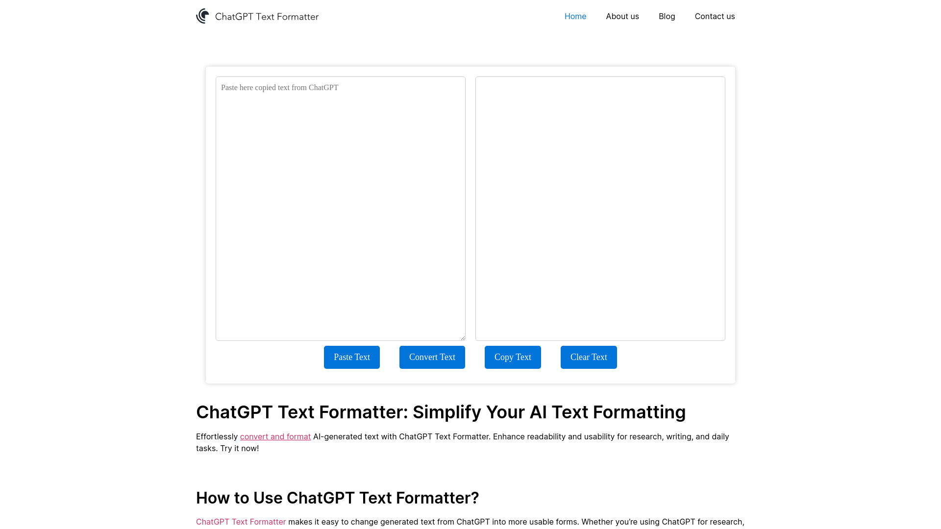AI Text Formatter