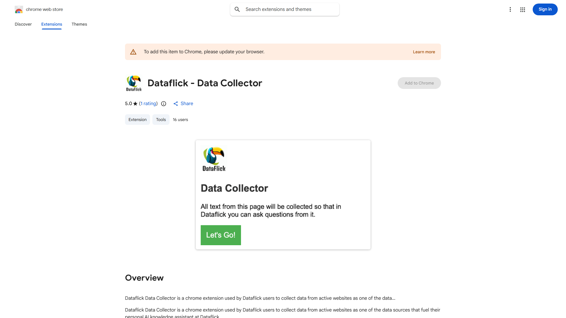 Dataflick Data Collector