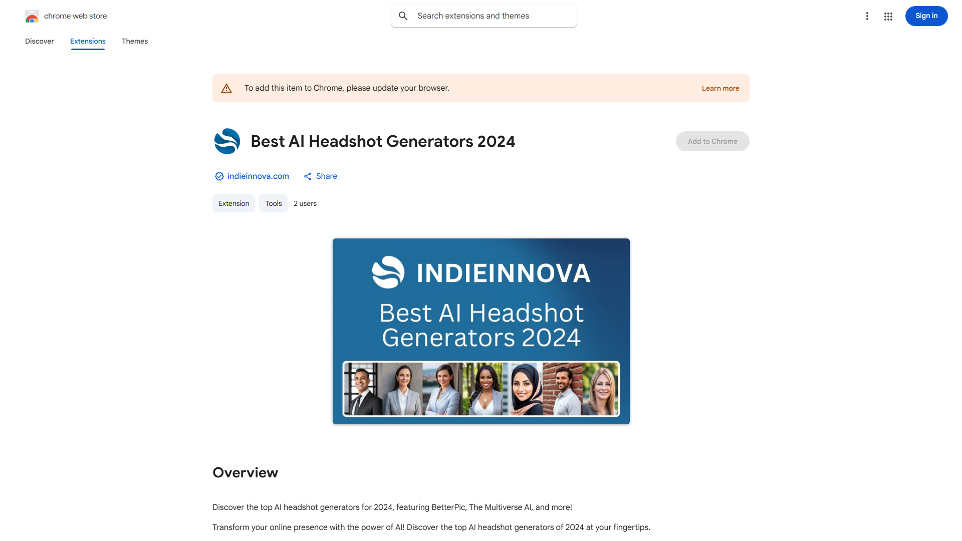 IndieInnova AI Headshot Generators