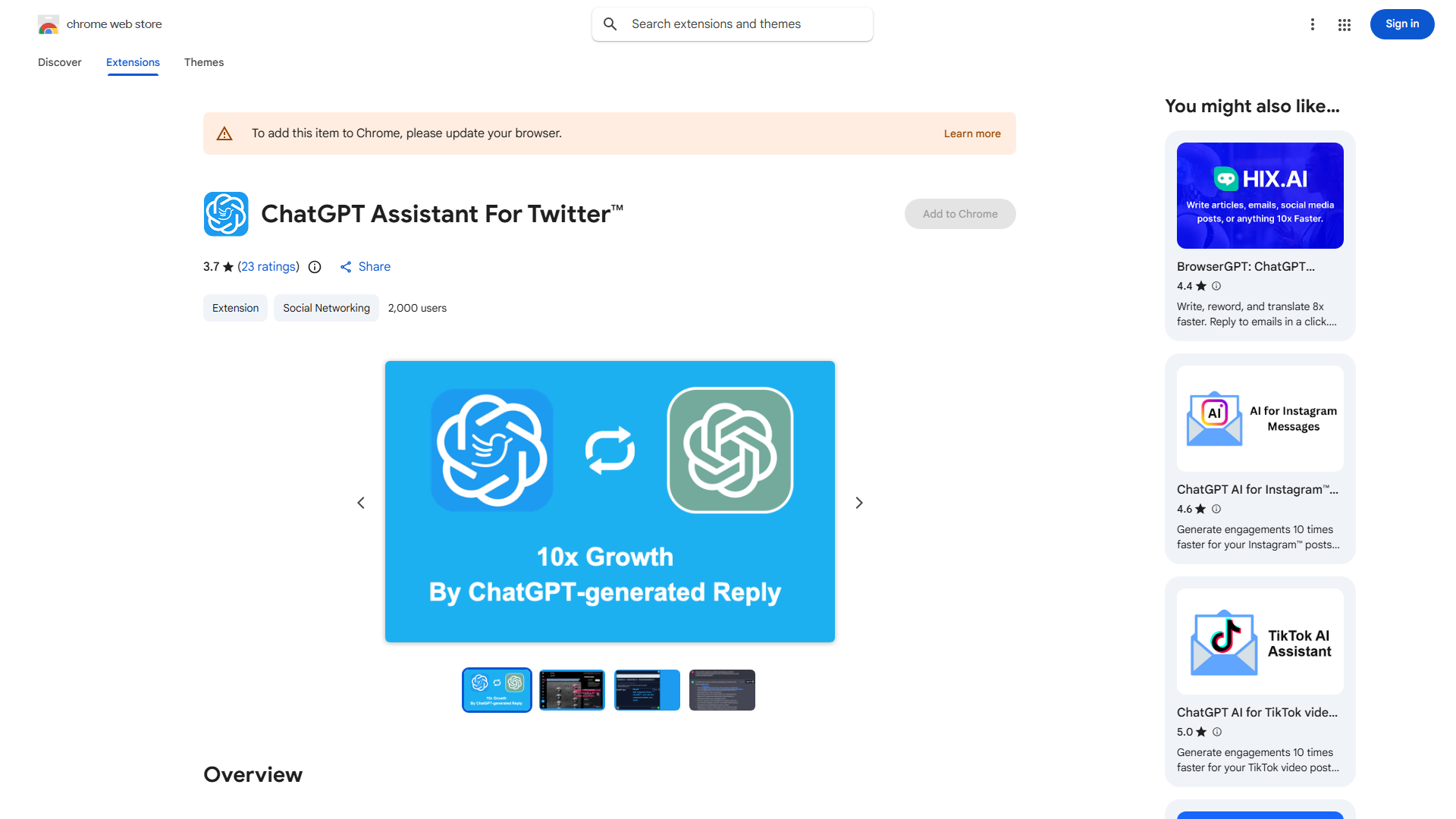 Twitter Growth with ChatGPT
