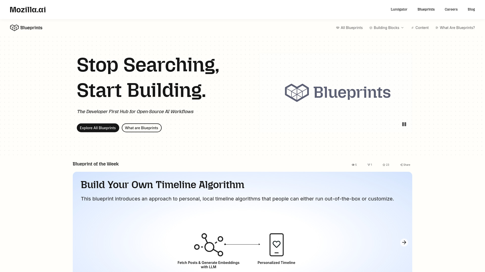 Mozilla.ai’s Blueprint Hub