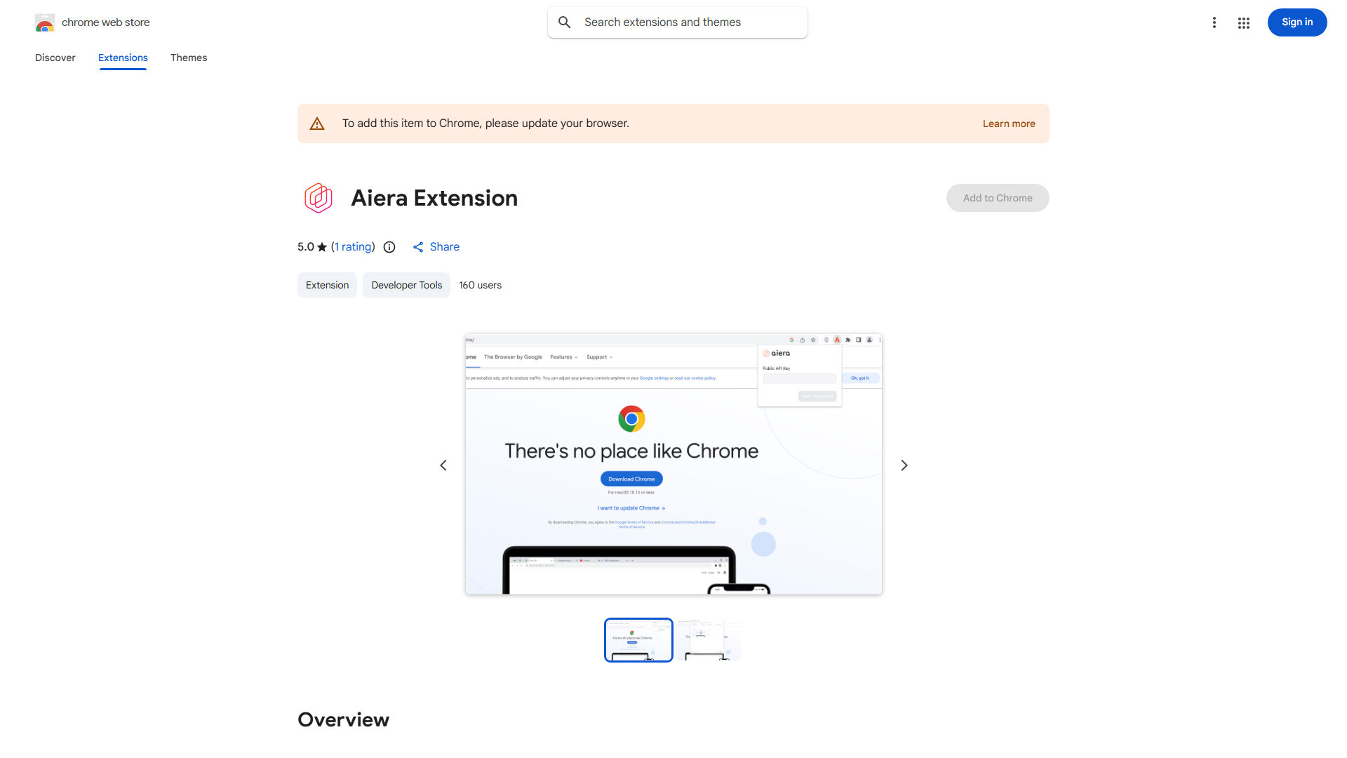 Aiera ASR Browser Extension