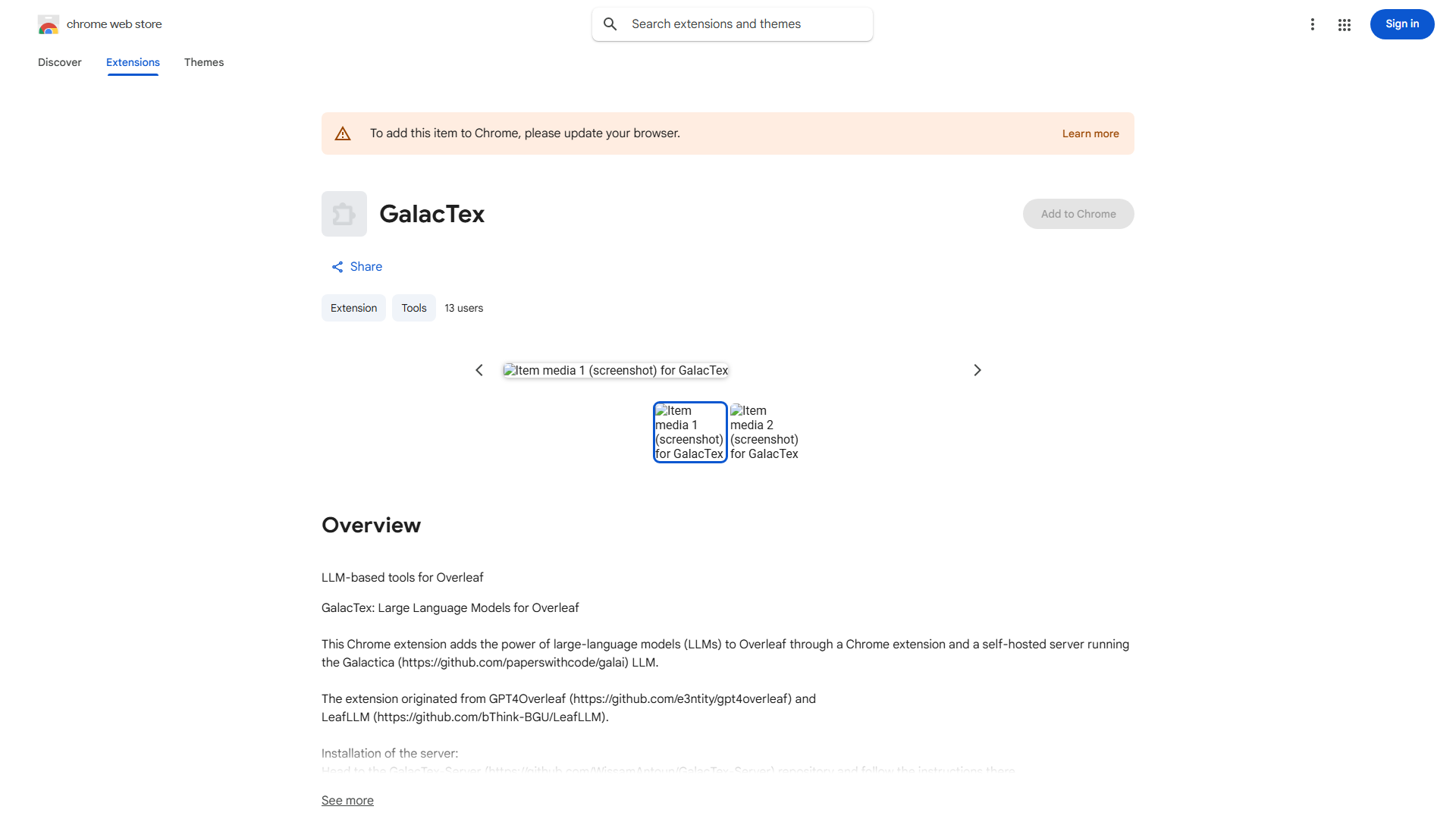 GalacTex: Large Language Models for Overleaf