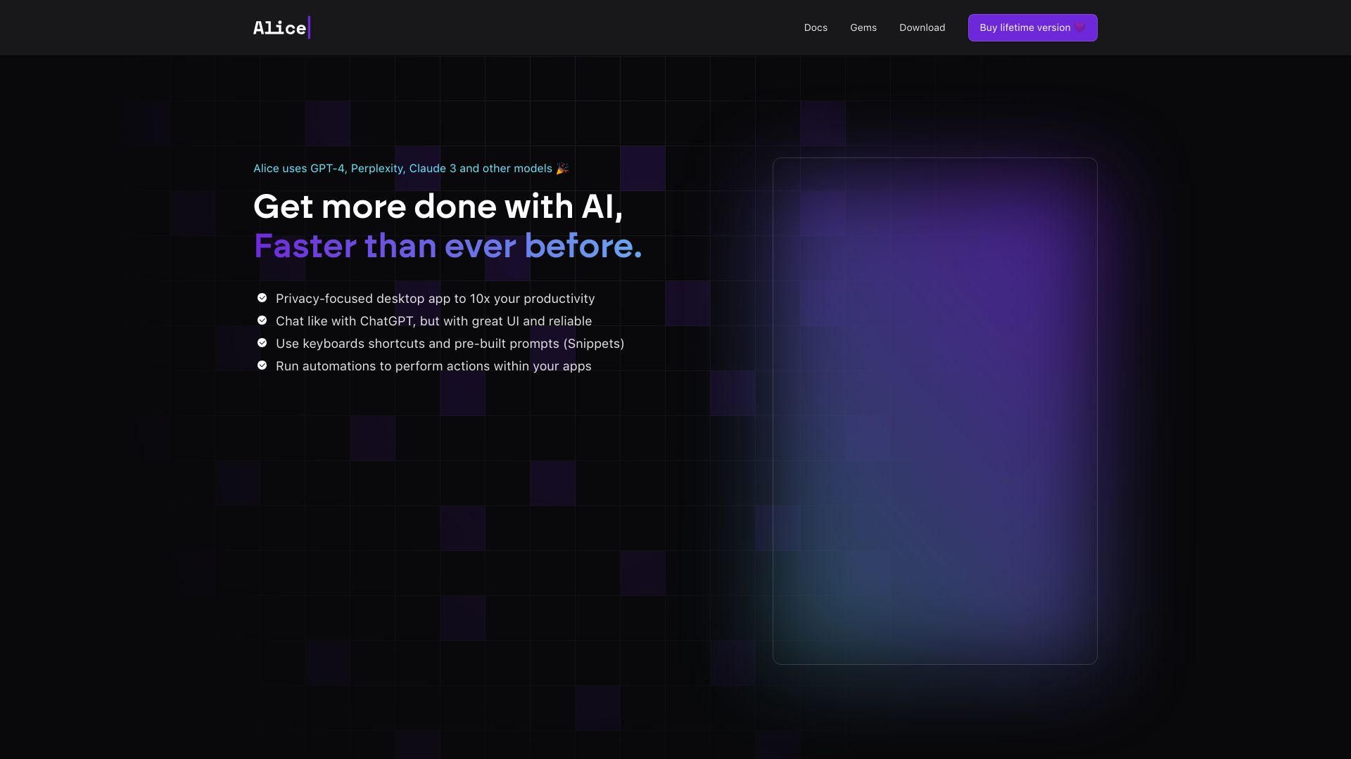 Alice - Your Personal AI Assistant App