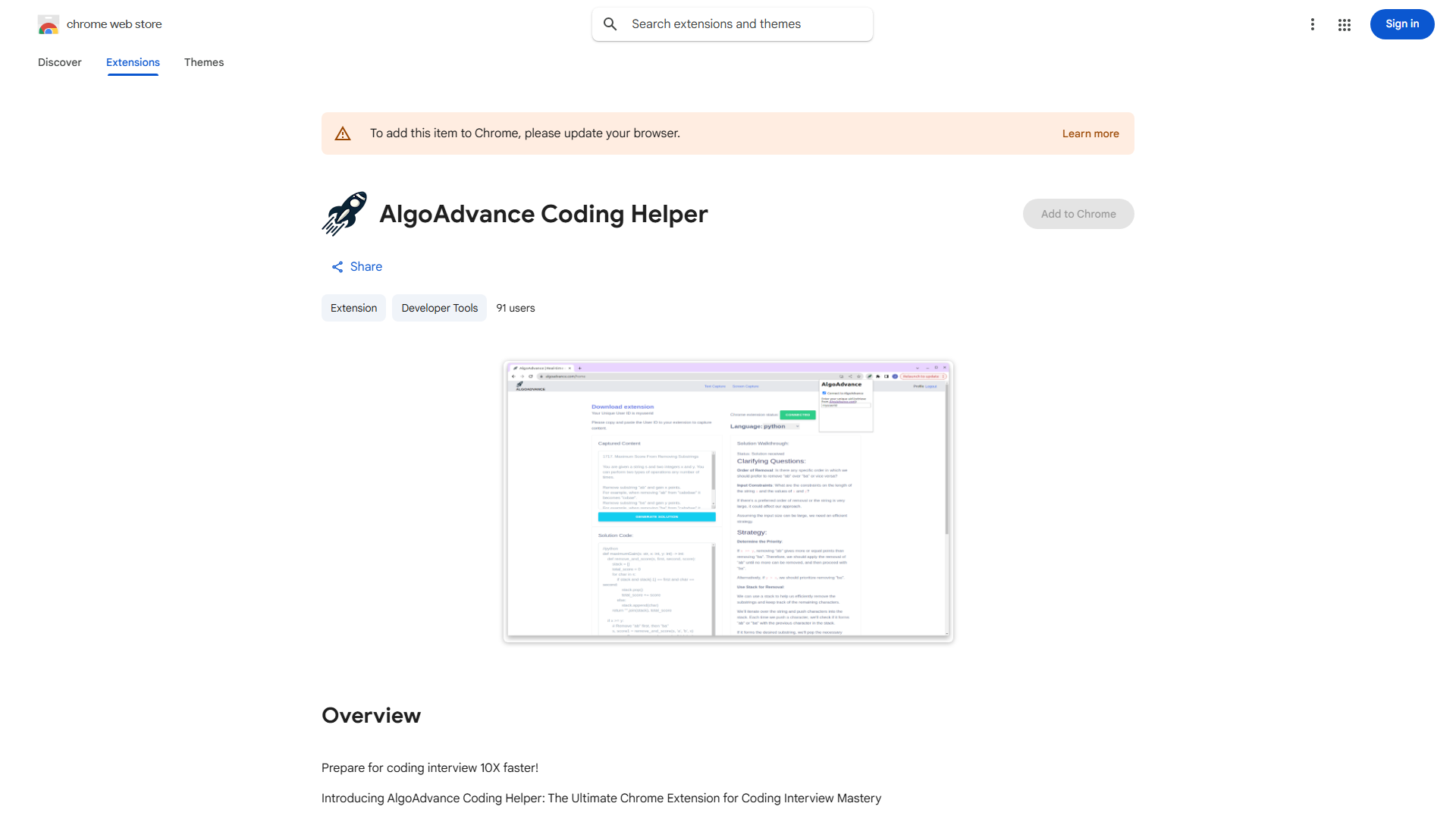 AlgoAdvance Coding Helper